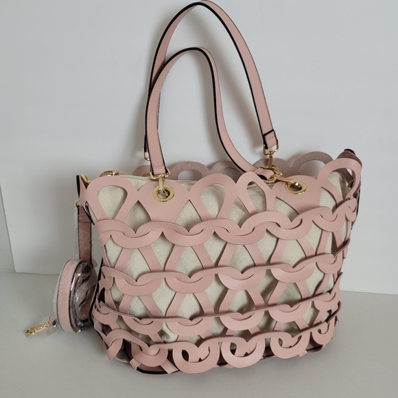 PAIGE FAUX LEATHER TOTE - Picture 7 of 12